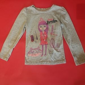 Grey long sleeved top from baby Gap